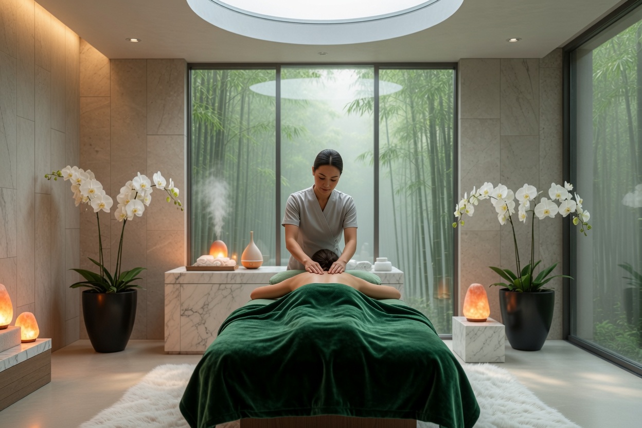 Professional therapeutic massage session